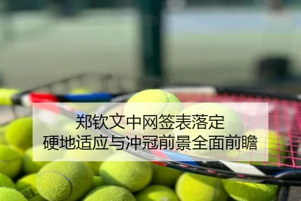 郑钦文中网签表落定 硬地适应与冲冠前景全面前瞻